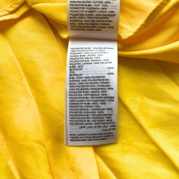 BANANA REPUBLIC YELLOW RADIANT PLEATED SKIRT - S - Picture 10 of 11